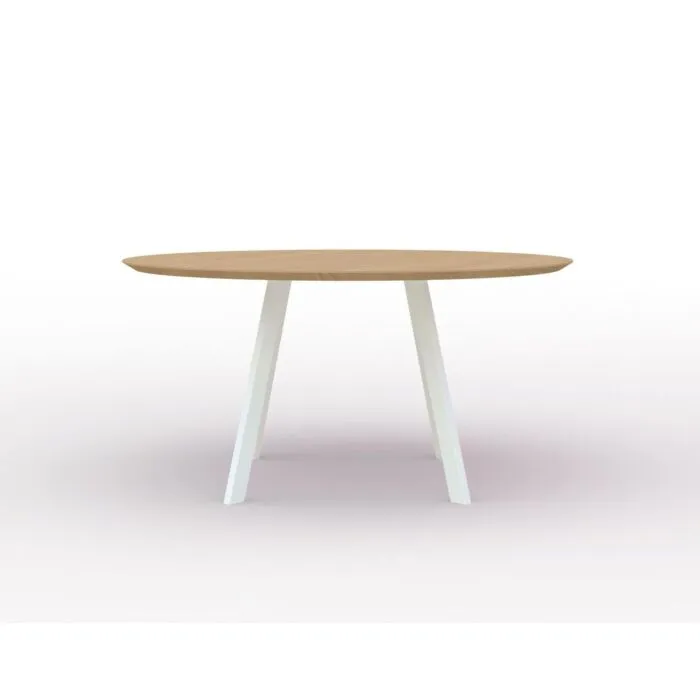 Must-Have Studio HENK New Co Quadpod XL tafel wit frame 4 cm-∅ 170 cm-Hardwax oil light