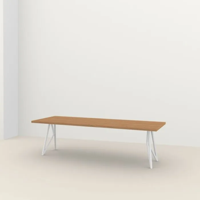 Studio HENK Butterfly Outdoor tafel Iroko wit frame-160x90 cm Express Levering