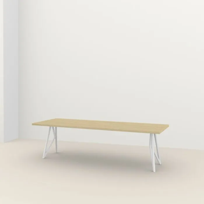 Op = Op Studio HENK Butterfly Outdoor tafel Accoya wit frame-160x91 cm