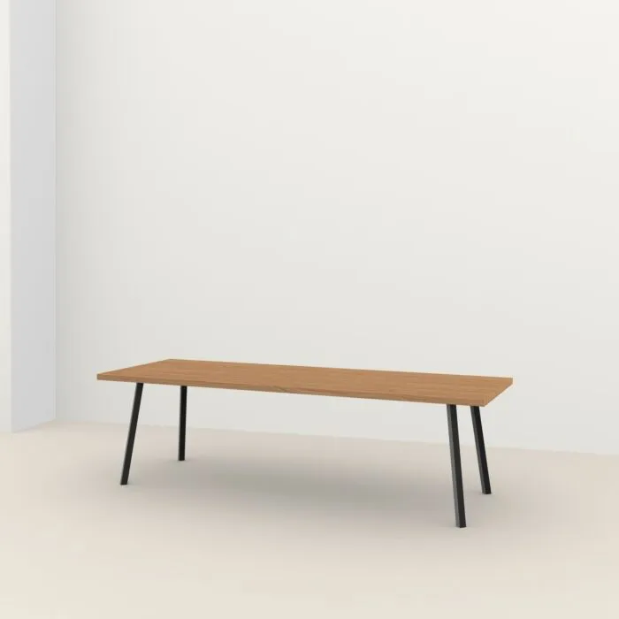 Laatste Versie Studio HENK New Classic Outdoor tafel Iroko zwart frame-160x91 cm