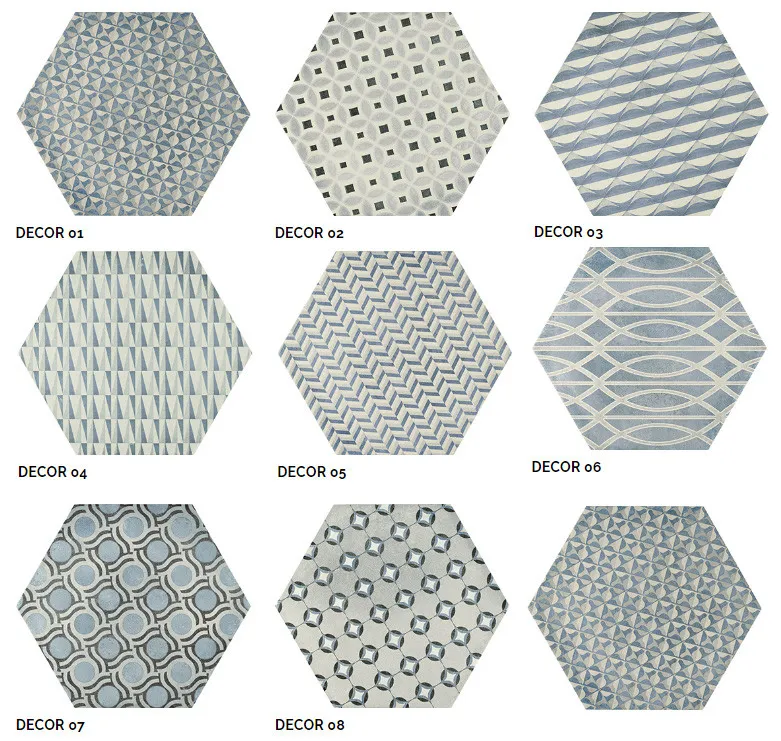 Vallelungo HEXTIE Blauw 34X40cm Uitverkoop