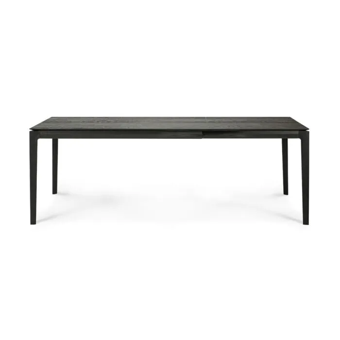 Hete Deal Ethnicraft Oak Bok Black extendable tafel-140x220 cm
