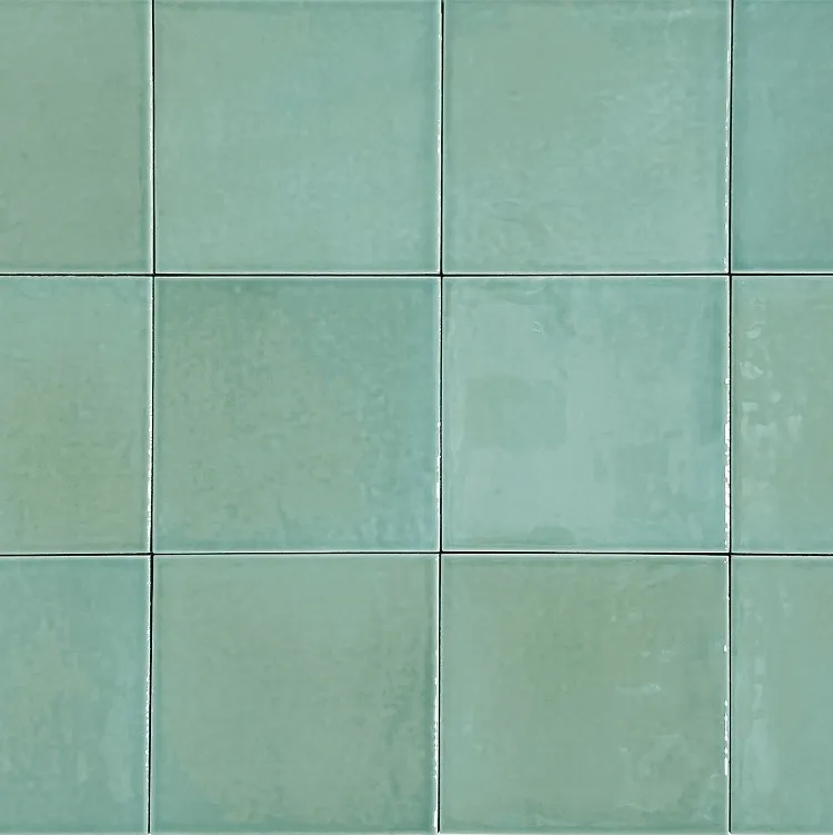 Beperkt Aanbod Dublin licht groen mix glanzende 12x12 cm wandtegel per 0,55m2