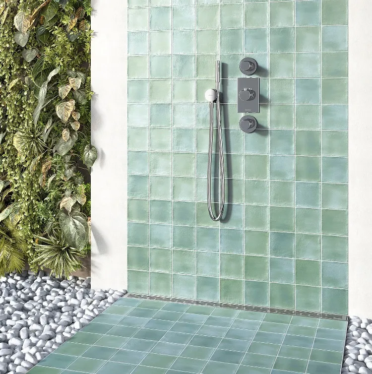 Actieprijs Dublin licht groen mix matte 12x12 cm wandtegel & vloertegel per 0,55m2