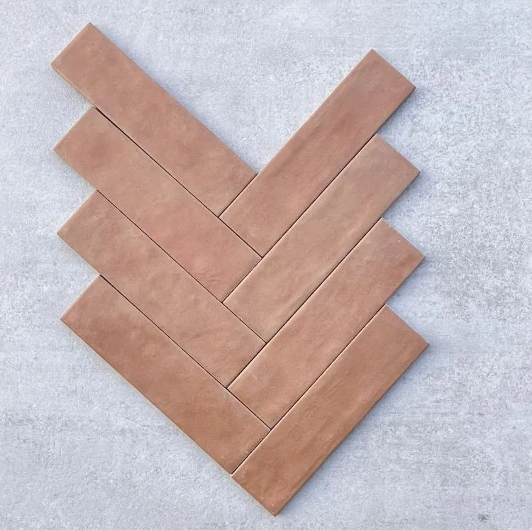 Rechtstreeks Van De Fabrikant Durbuy keramische visgraat cotto wand- en vloertegel 6,2 x 23,5 cm per 0,58 m2