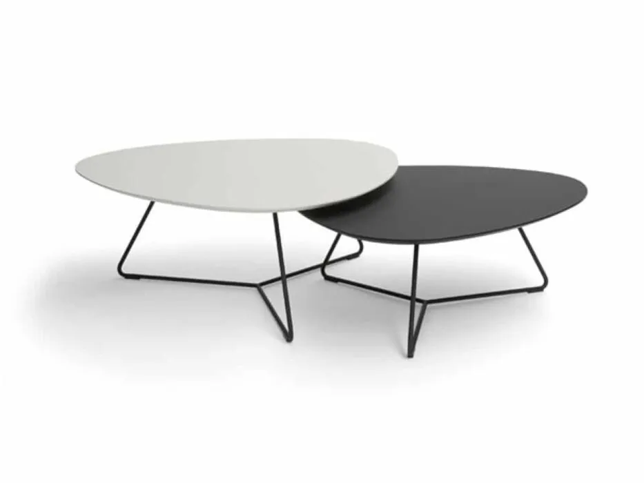 Flitsaanbieding Bree's New World Twinny salontafelset-Fenix/wit/zwart