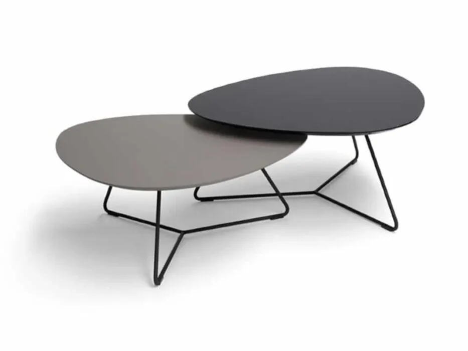 Betrouwbaar Bree's New World Twinny salontafelset-Fenix/zwart/grijs