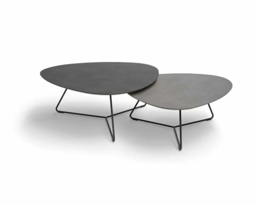 Superprijs Bree's New World Twinny salontafelset-HPLplastica/Agaatgrijs/alugrijs