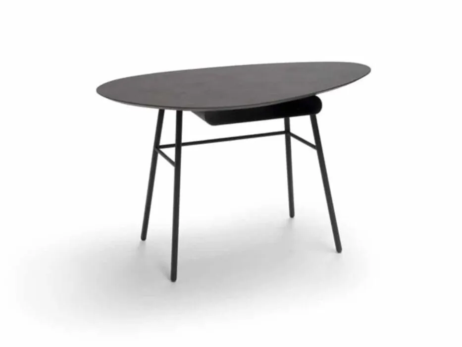 Bree's New World Twinny bureautafel-HPLplastica/Grijs Betrouwbaar
