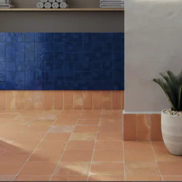 Goedkoop Fire antislip tegel terracotta look cotto mat 22 x 22 cm per 0,726 m2