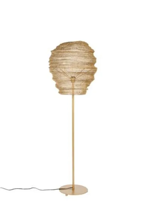 vanHarte Lena vloerlamp-Brass Op = Op