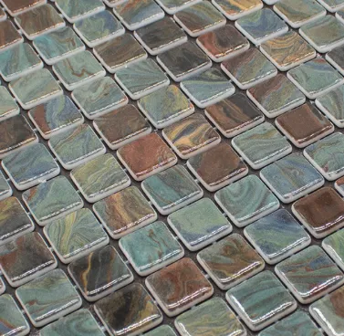 Glasmozaïek ARMADA groen bruingemeleerd 5 x 5 cm op matje per 1,5 m2 Shop Nu