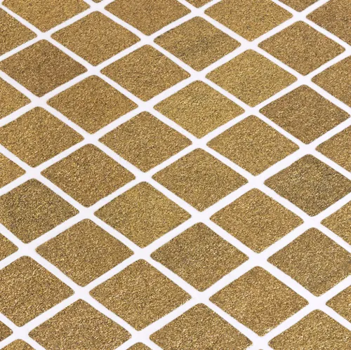 Goedkoop Goudkleurig metallic mat satijnglans mozaiek 2,5 x 2,5 cm per 0,98 m2