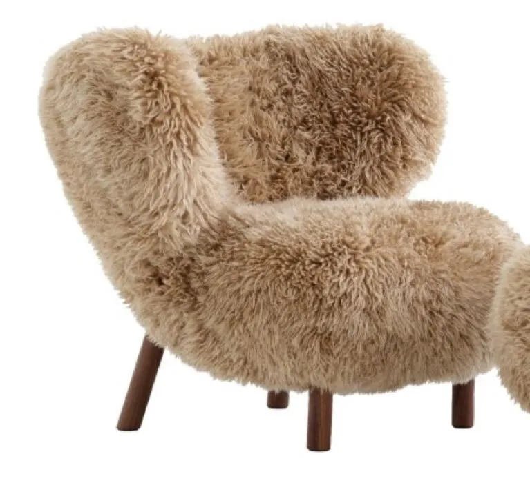 &tradition Little Petra VB1 fauteuil poten noten-Honey Laatste Kans