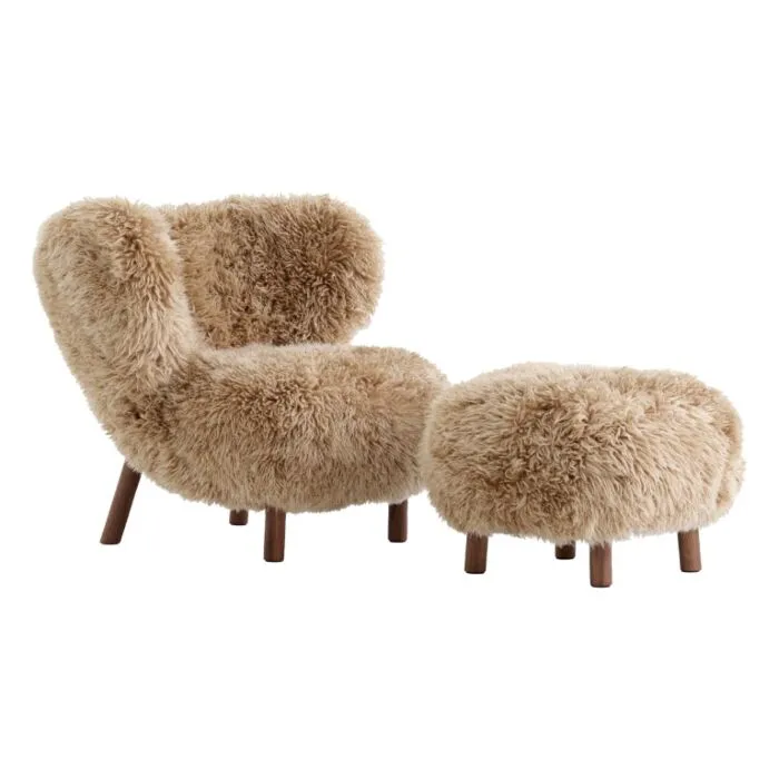 &tradition Little Petra fauteuil + poef poten noten-Honey Koop Online