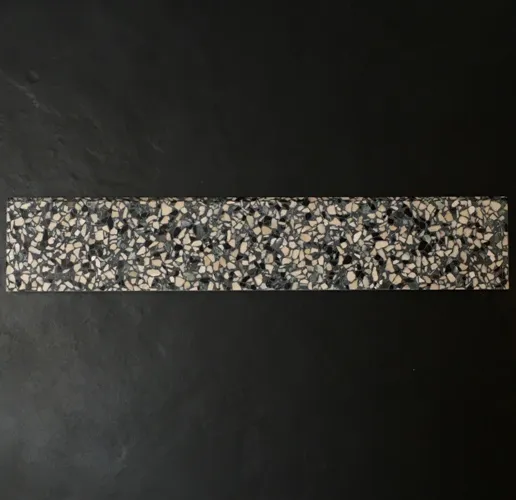 Koop Online Granito terrazzo tegel plint in de groene Diego 7,5 x 40 cm per stuk