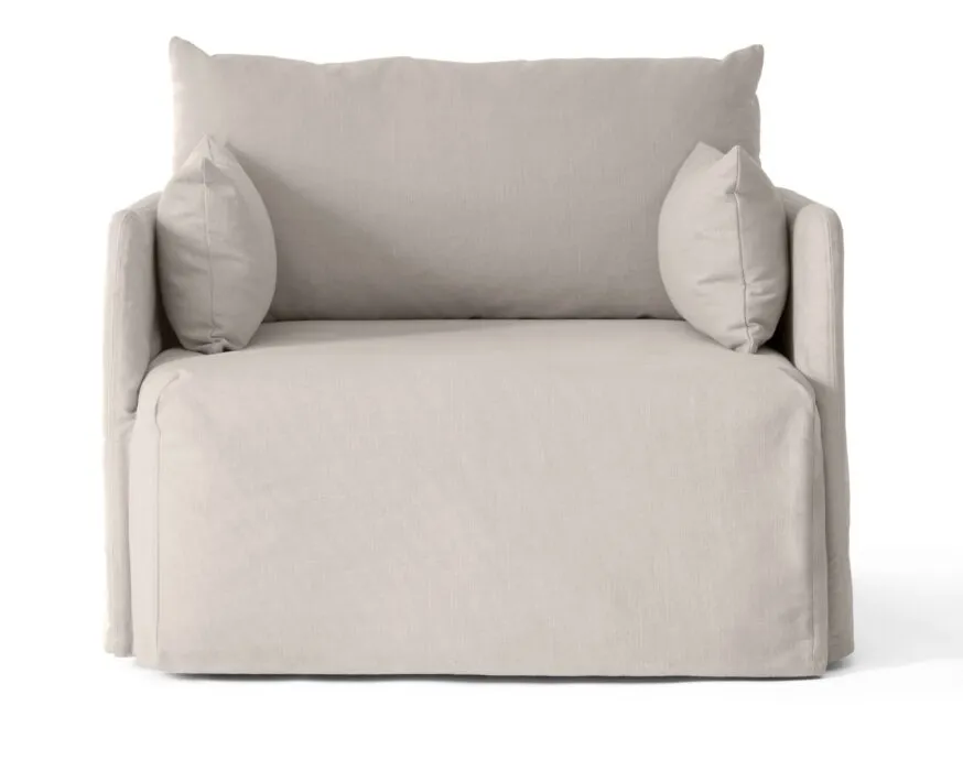 Audo Copenhagen Offset fauteuil met losse omslag-Oat Fabrieksprijs