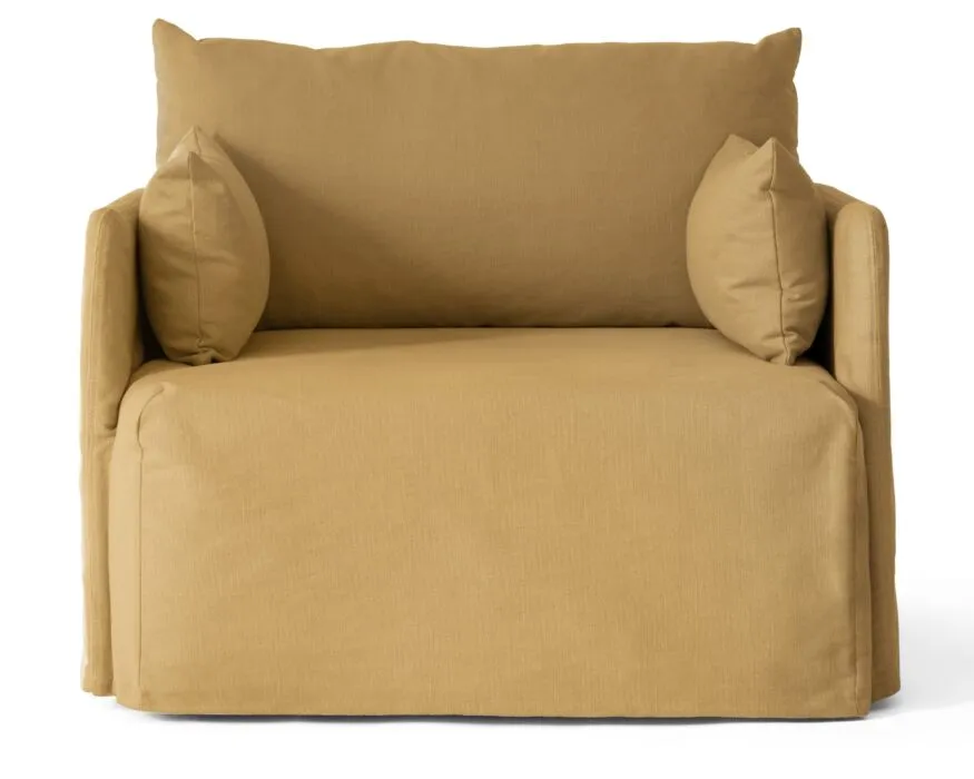 Direct Verzonden Audo Copenhagen Offset fauteuil met losse omslag-Wheat