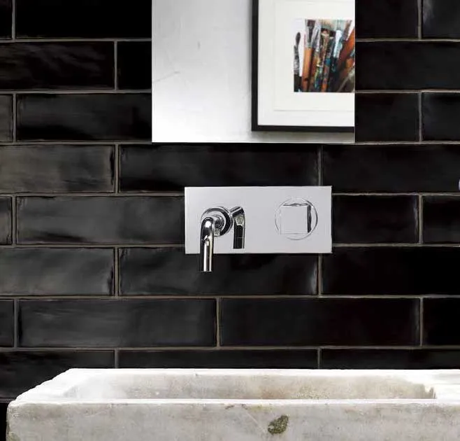 Direct Verzonden Half Tile black zwart mat 7,5 x 30 cm