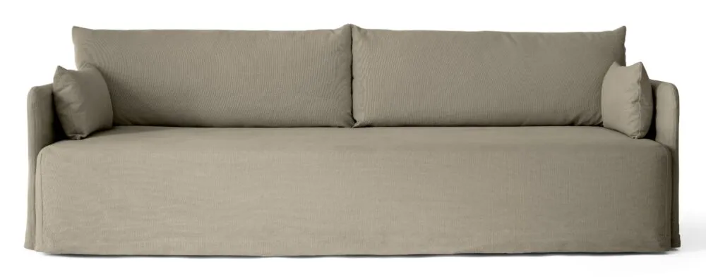 Favoriet Audo Copenhagen Offset 3-zits bank met losse omslag-Poppy Seed