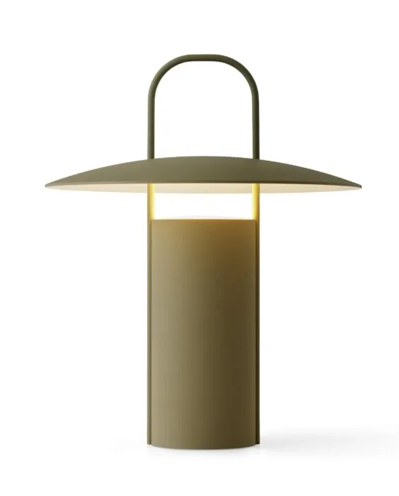 Audo Copenhagen Ray draagbare tafellamp-Matte Dusty Green Nieuw