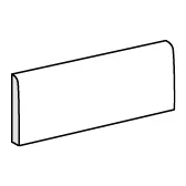 Half Tile Bullnose zwart mat 7,5 x 15 cm per stuk Lage Kosten