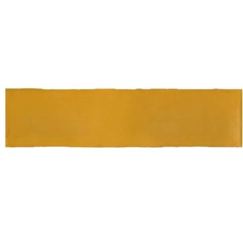 Favoriet Half tile mat okergeel yellow 7,5 x 30 cm per 0,5 m2