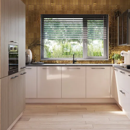 Laatste Versie Half tile Metallic gold 7,5 x 15 cm per m2