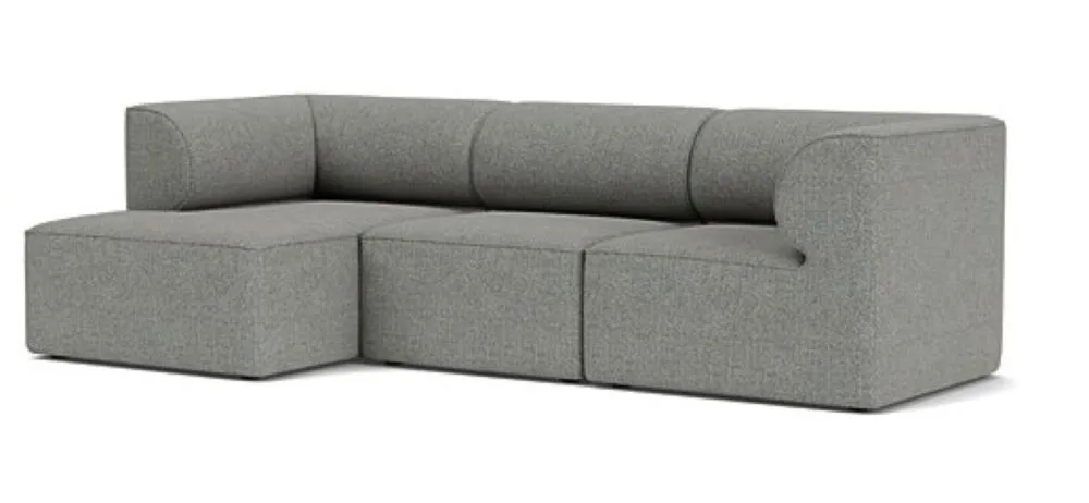 Betaalbaar Audo Copenhagen Eave Modular 3-zits bank met hoek-Hoek links-Safire 012