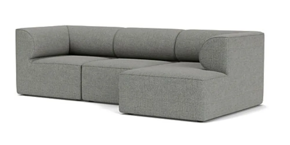 Audo Copenhagen Eave Modular 3-zits bank met hoek-Hoek rechts-Safire 012 Hoge Kwaliteit