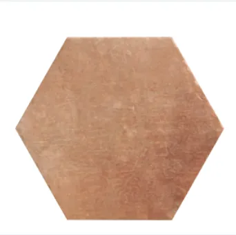 Speciale Aanbieding Hexagon XL terracotta look licht mat antislip wand- en vloertegel 28,5 x 32,5 cm per 1,05 m2