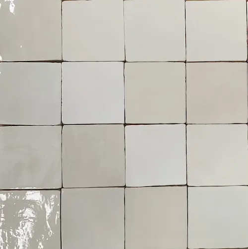 Weekendaanbieding Hollands witje beige glanzend tegeltje 10 x 10 cm per 0,62 m2