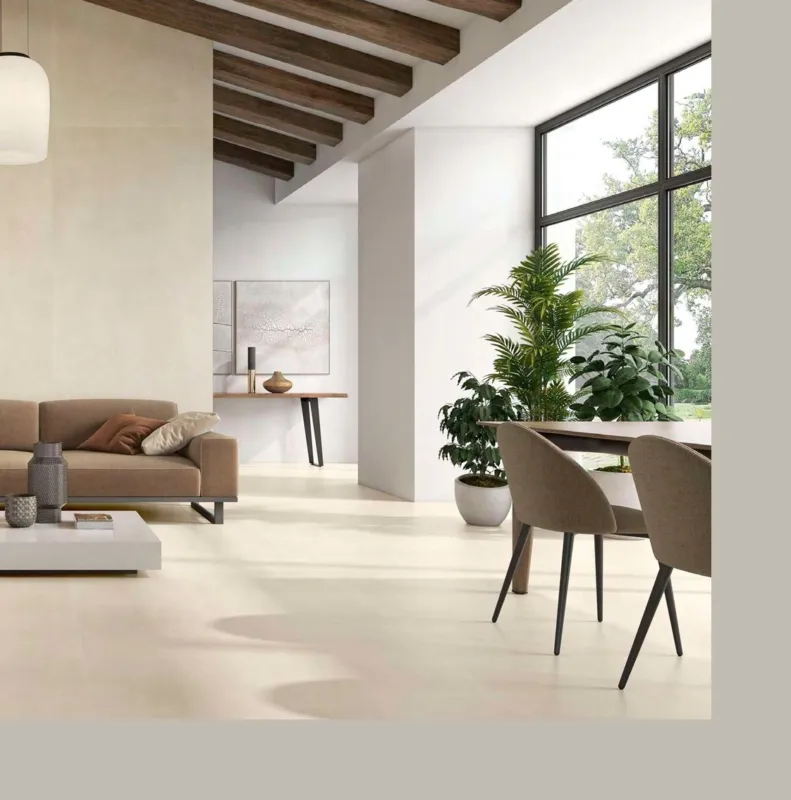 Home & Nature beige tegel mat 90 x 90 cm rtt per 1,62 m2 Tijdelijk Beschikbaar