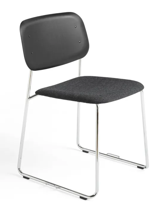 Tijdelijk Beschikbaar HAY Soft Edge 52 stoel-Verchroomd staal-Remix 173