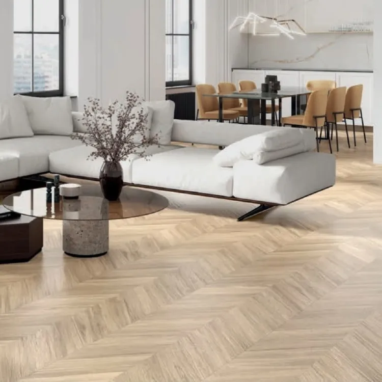 Houtlook chevron tegel beuken 59,5 x 119,2 cm per 1,42 m2 Flitsaanbieding