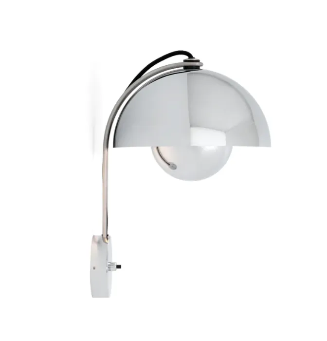 Superprijs &tradition FlowerPot VP8 wandlamp-Chroom