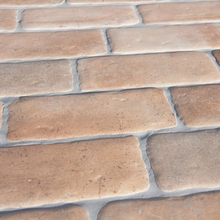 Populair Kasseien look vloertegel lichte terracotta 11 x 23 cm per 0,92 m2