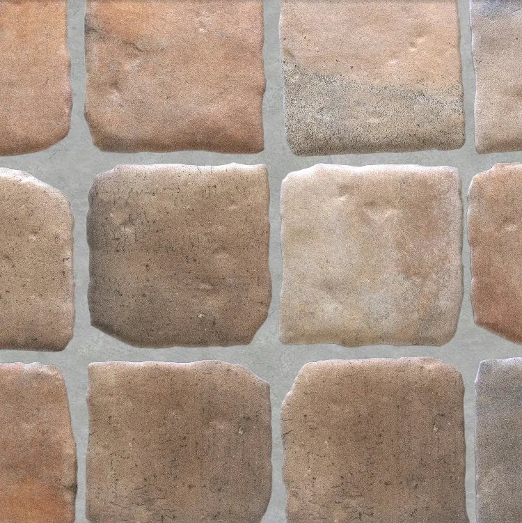Actieprijs Kasseien look vloertegel lichte terracotta 15 x 15 cm per 0,81 m2