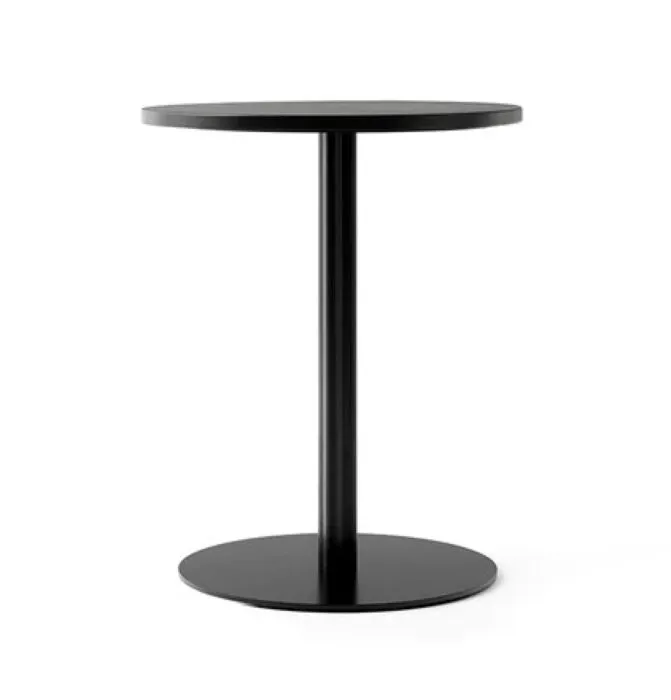 Audo Copenhagen Harbour Column Circular eettafel-∅ 60 cm-Zwart eiken zwart Hete Deal