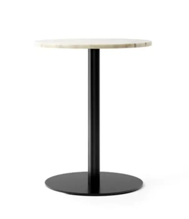 Audo Copenhagen Harbour Column Circular eettafel-∅ 60 cm-Off white marmer Actieprijs