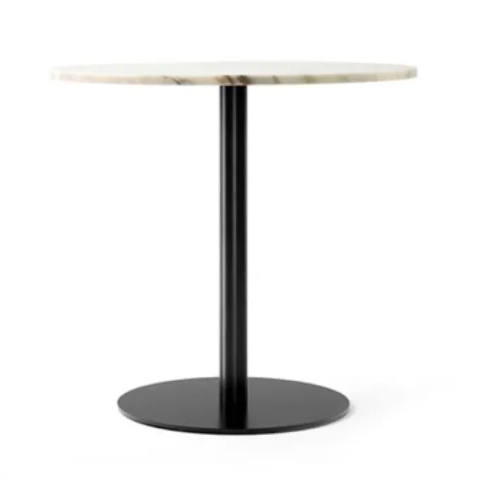 Snelle Levering Audo Copenhagen Harbour Column Circular eettafel-∅ 80 cm-Off white marmer