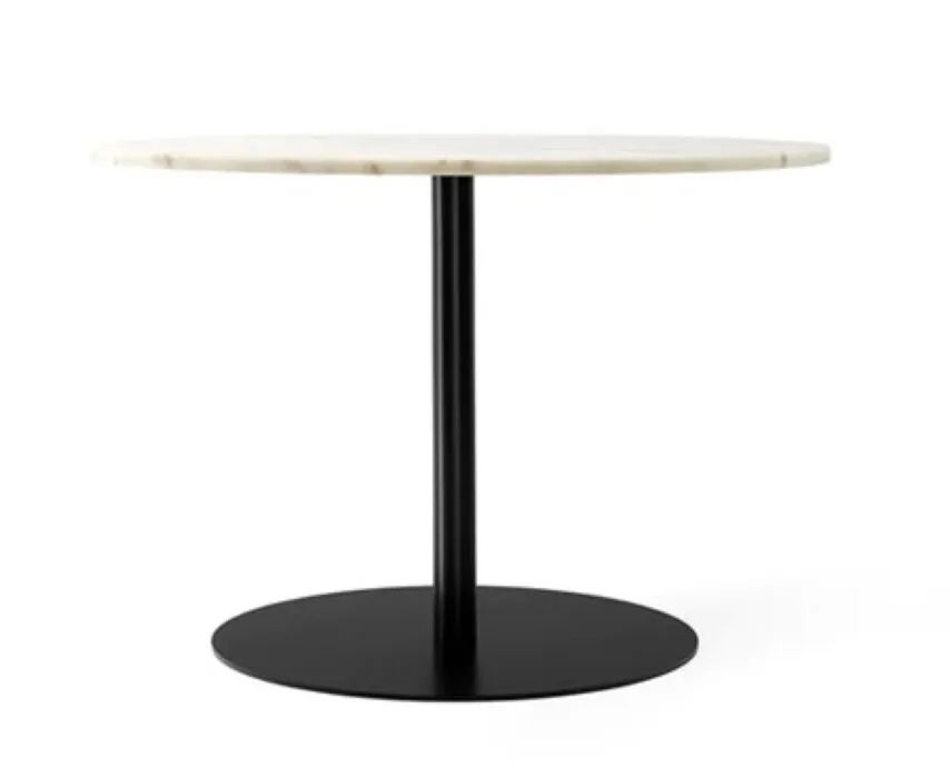 Seizoensaanbieding Audo Copenhagen Harbour Column Circular eettafel-∅ 105 cm-Off white marmer
