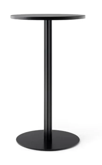 Beste Prijs Audo Copenhagen Harbour Column Circular countertafel-∅ 80 cm-Charcoal linoleum