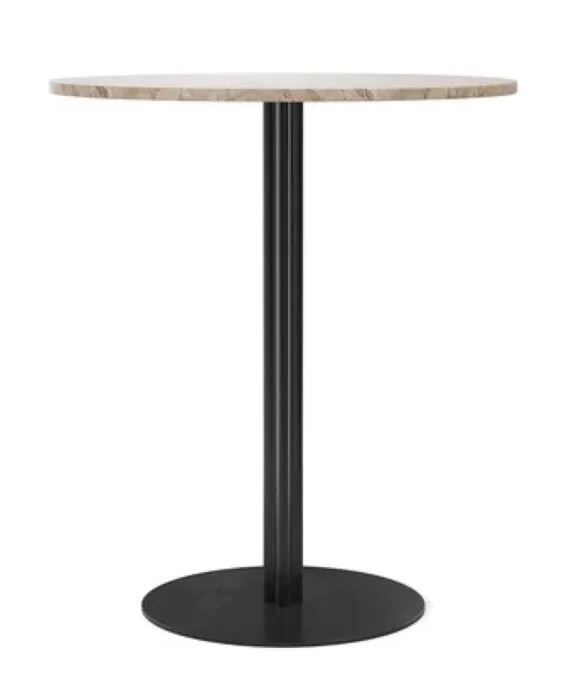 Dagaanbieding Audo Copenhagen Harbour Column Circular countertafel-∅ 80 cm-Kunis breccia