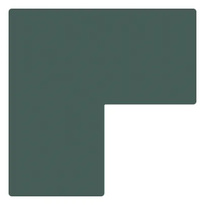 L vormig groen mat wand- en vloertegel 18,5 x 18,5 cm per 0,36 m2 Betrouwbaar