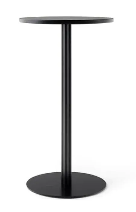 Audo Copenhagen Harbour Column Circular bartafel-Charcoal linoleum-∅ 60 cm Tijdelijk Beschikbaar