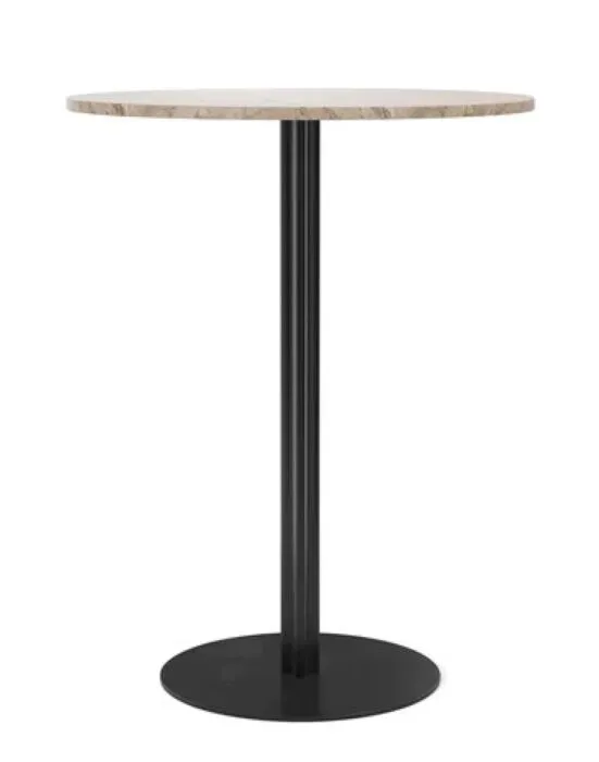 Koopje Audo Copenhagen Harbour Column Circular bartafel-Kunis breccia-∅ 80 cm