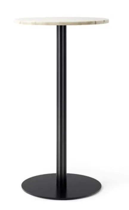 Audo Copenhagen Harbour Column Circular bartafel-Off white marmer-∅ 60 cm Speciale Aanbieding