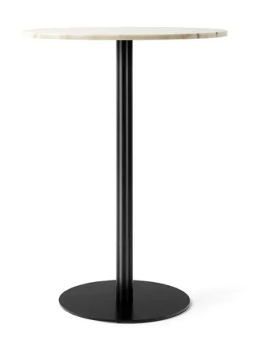Korting Audo Copenhagen Harbour Column Circular bartafel-Off white marmer-∅ 80 cm