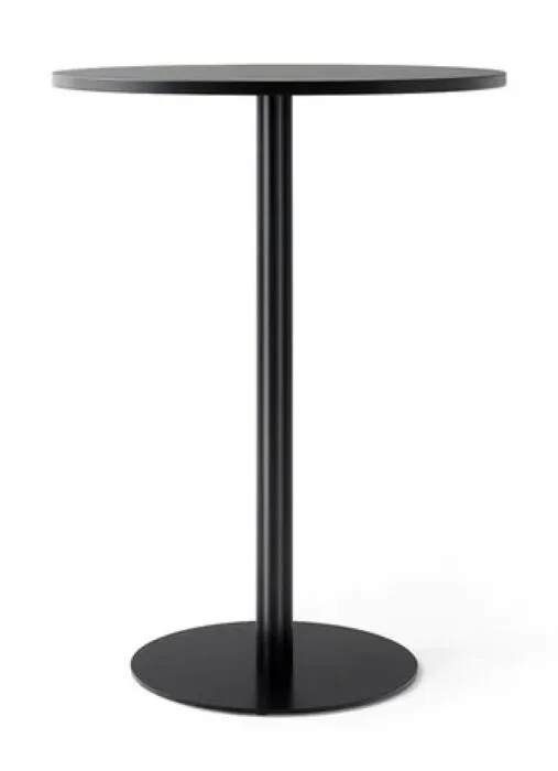 Beperkte Voorraad Audo Copenhagen Harbour Column Circular bartafel-Zwart eiken zwart-∅ 80 cm